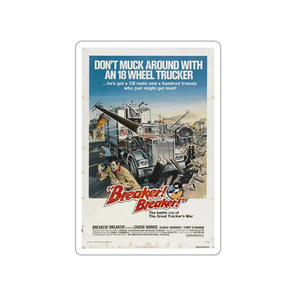 BREAKER BREAKER 1977 Movie Poster STICKER Vinyl Die-Cut Decal 5 Inch - The Sticker Space