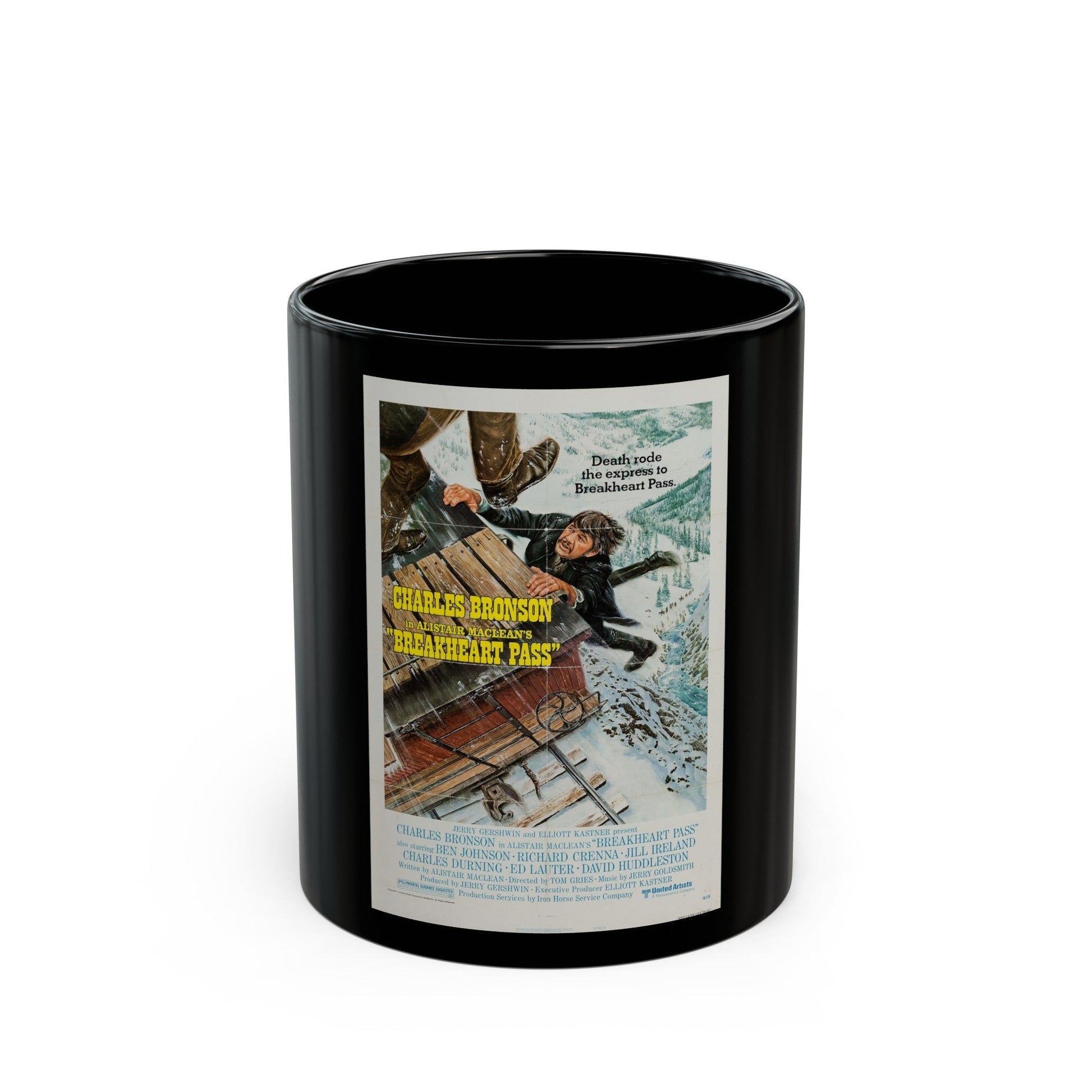 BREAKHEART PASS 1975 Movie Poster - Black Coffee Mug-11oz-The Sticker Space