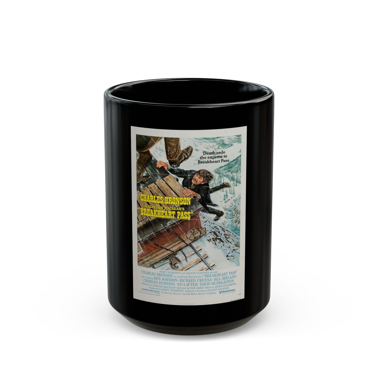 BREAKHEART PASS 1975 Movie Poster - Black Coffee Mug-15oz-The Sticker Space