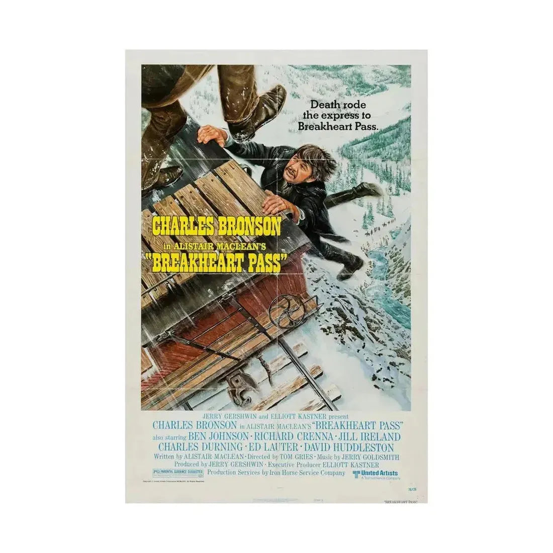 BREAKHEART PASS 1975 - Paper Movie Poster - The Sticker Space
