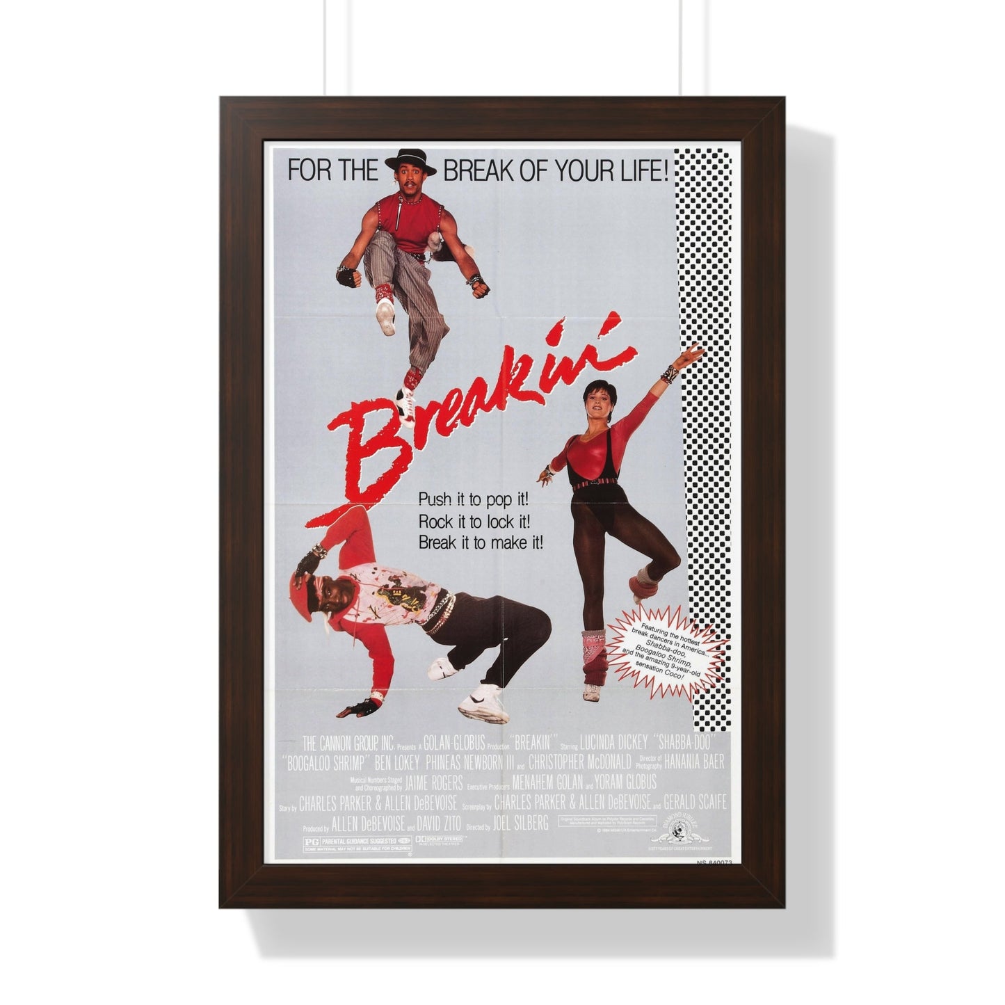 BREAKIN' 1984 - Framed Movie Poster-16″ x 24″-The Sticker Space