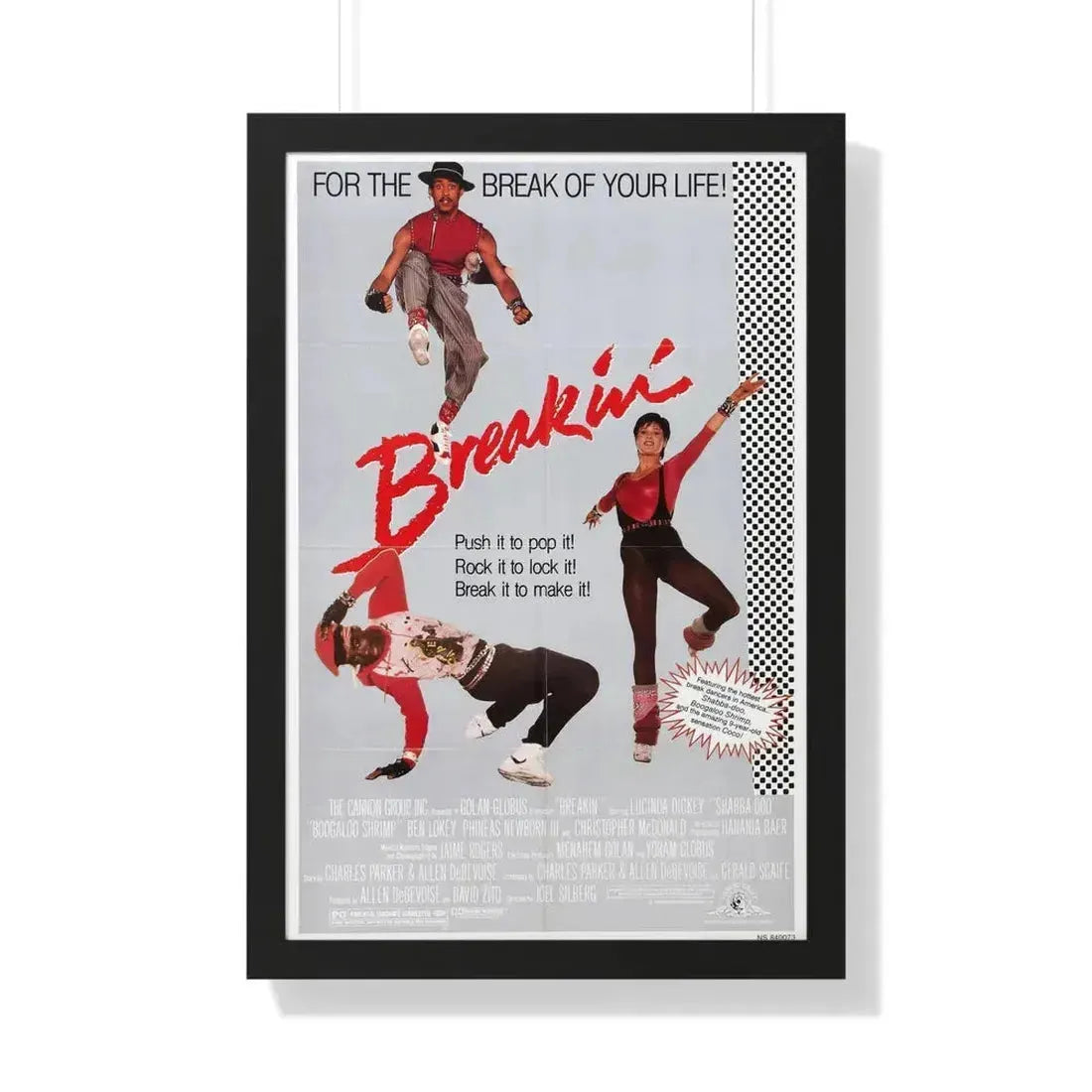 BREAKIN' 1984 - Framed Movie Poster 20" x 30" Black - The Sticker Space