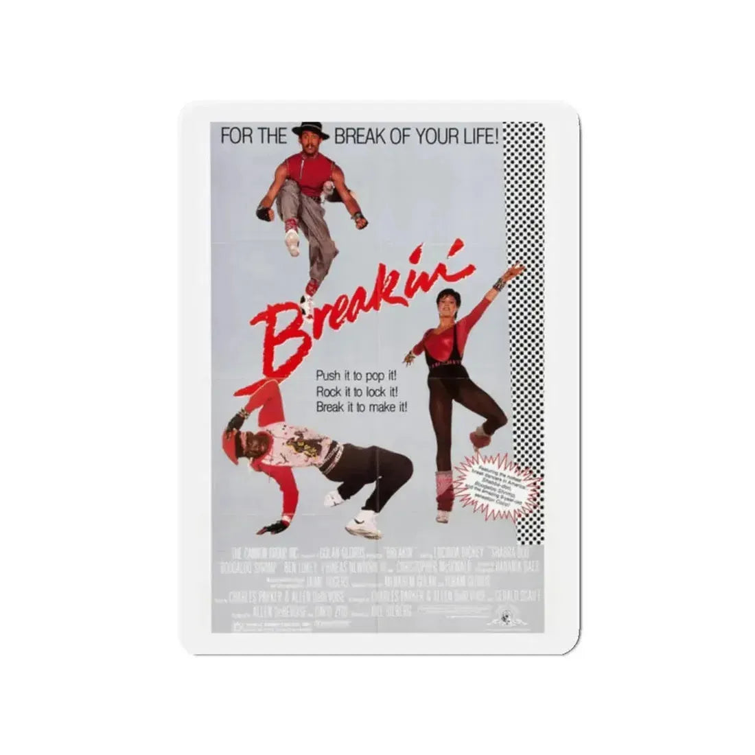 BREAKIN' 1984 Movie Poster - Refrigerator Magnet 2 Inch - The Sticker Space