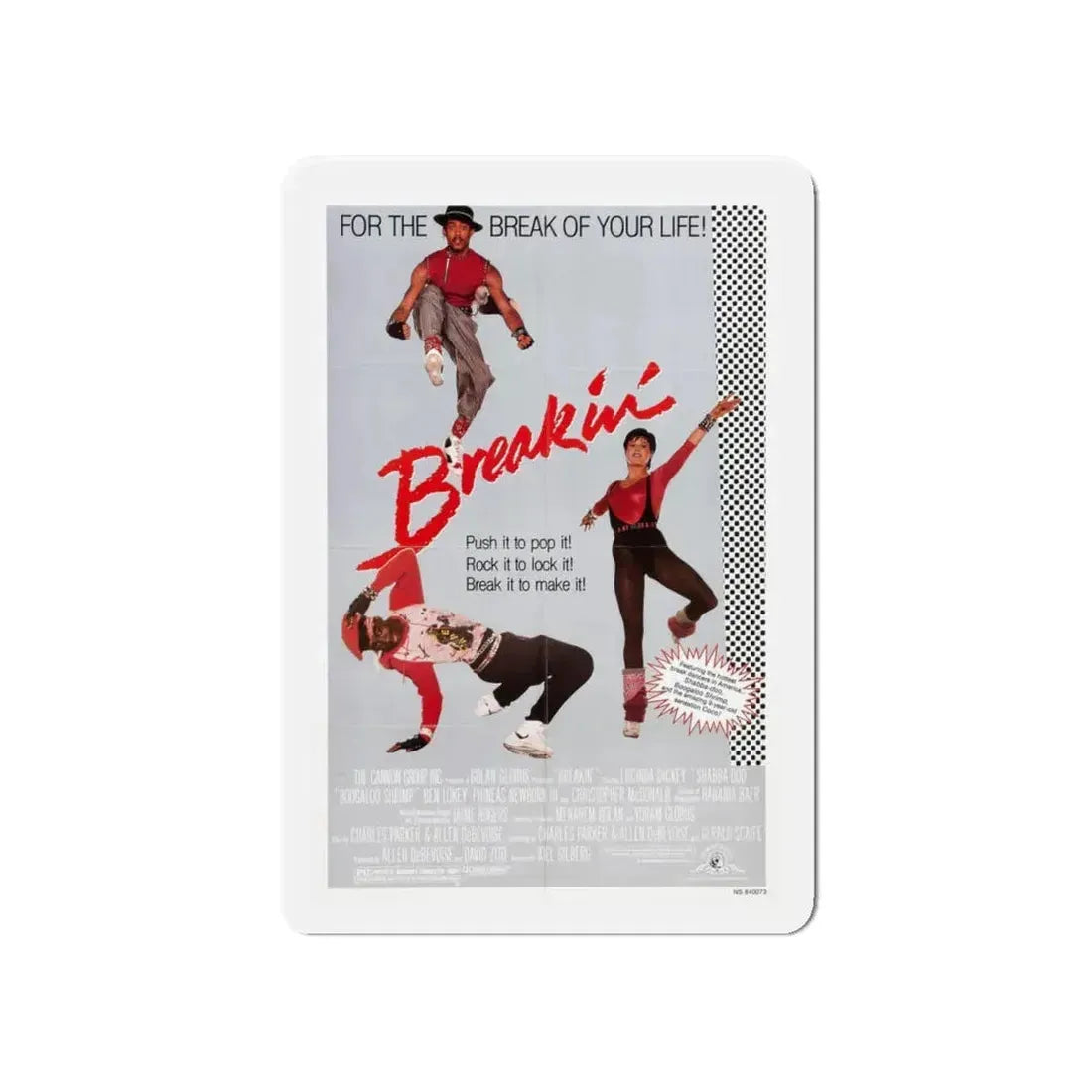 BREAKIN' 1984 Movie Poster - Refrigerator Magnet 5 Inch - The Sticker Space