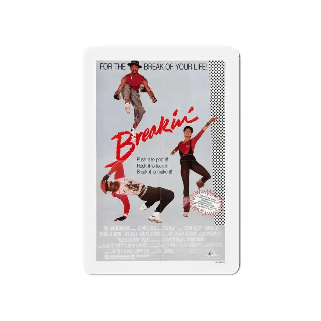 BREAKIN' 1984 Movie Poster - Refrigerator Magnet - The Sticker Space