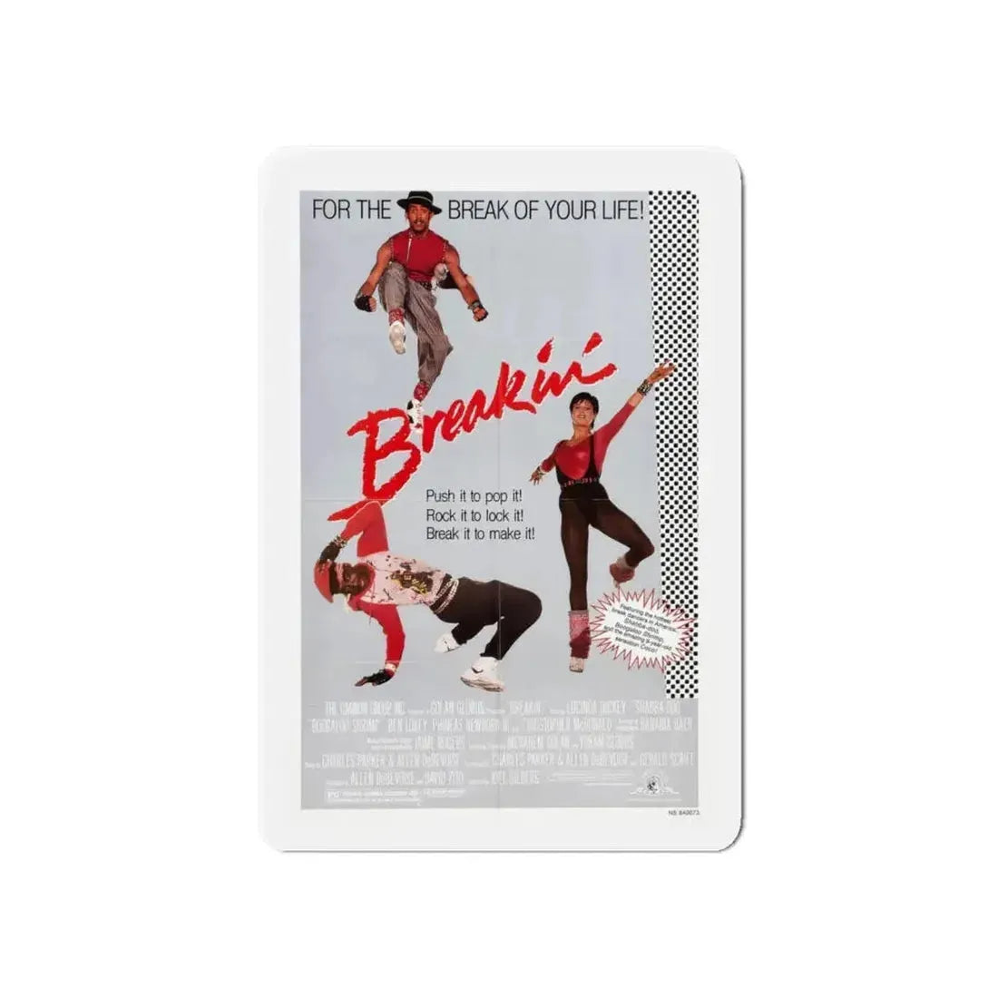 BREAKIN' 1984 Movie Poster - Refrigerator Magnet - The Sticker Space