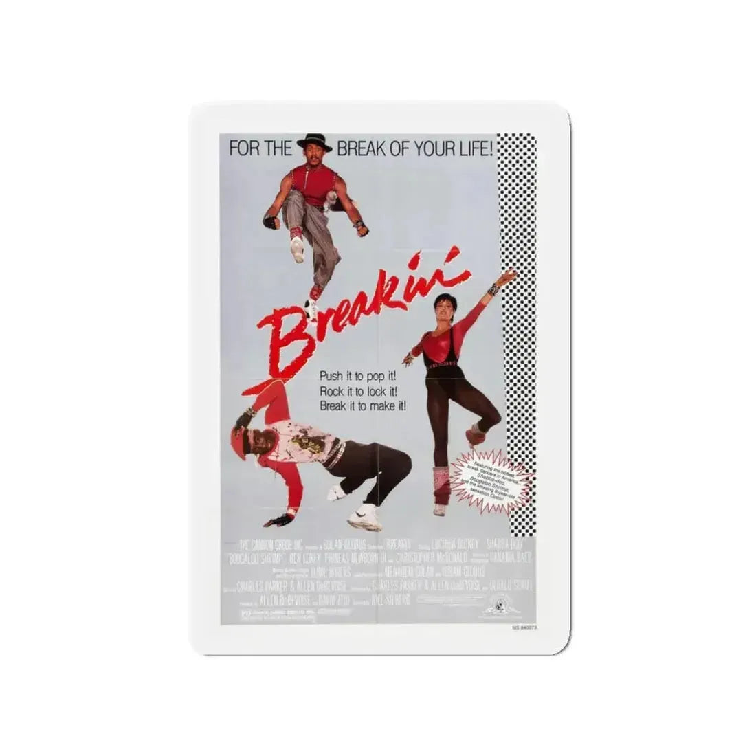 BREAKIN' 1984 Movie Poster - Refrigerator Magnet - The Sticker Space