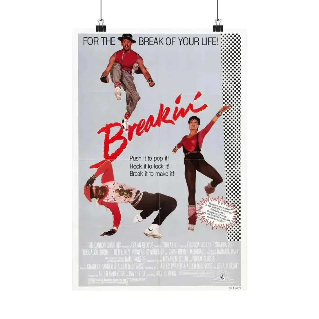 BREAKIN' 1984 - Paper Movie Poster 12″ x 18″ Matte - The Sticker Space