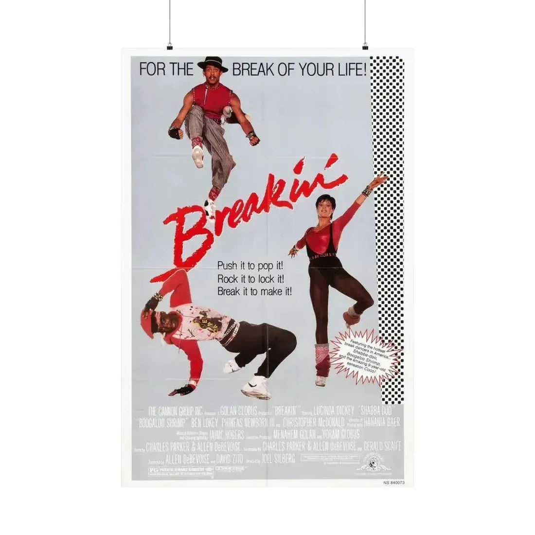 BREAKIN' 1984 - Paper Movie Poster 36" x 54" Matte - The Sticker Space