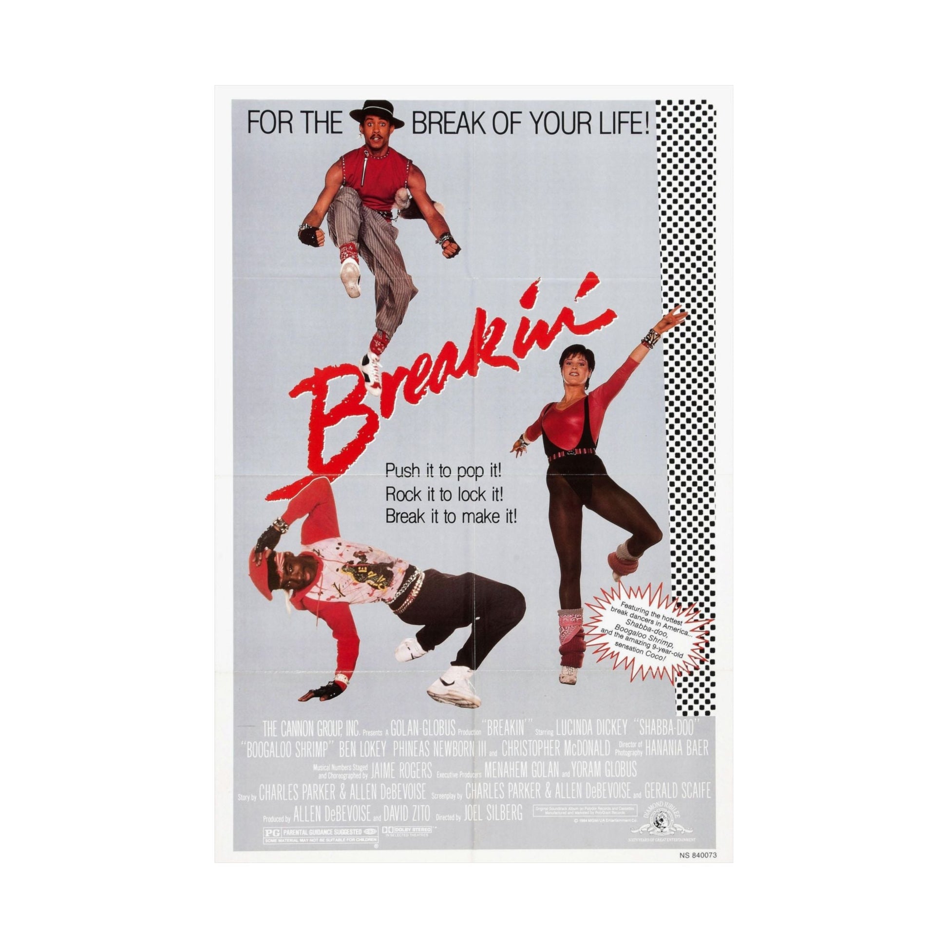 BREAKIN' 1984 - Paper Movie Poster-The Sticker Space