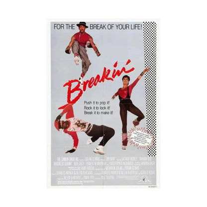 BREAKIN' 1984 - Paper Movie Poster - The Sticker Space