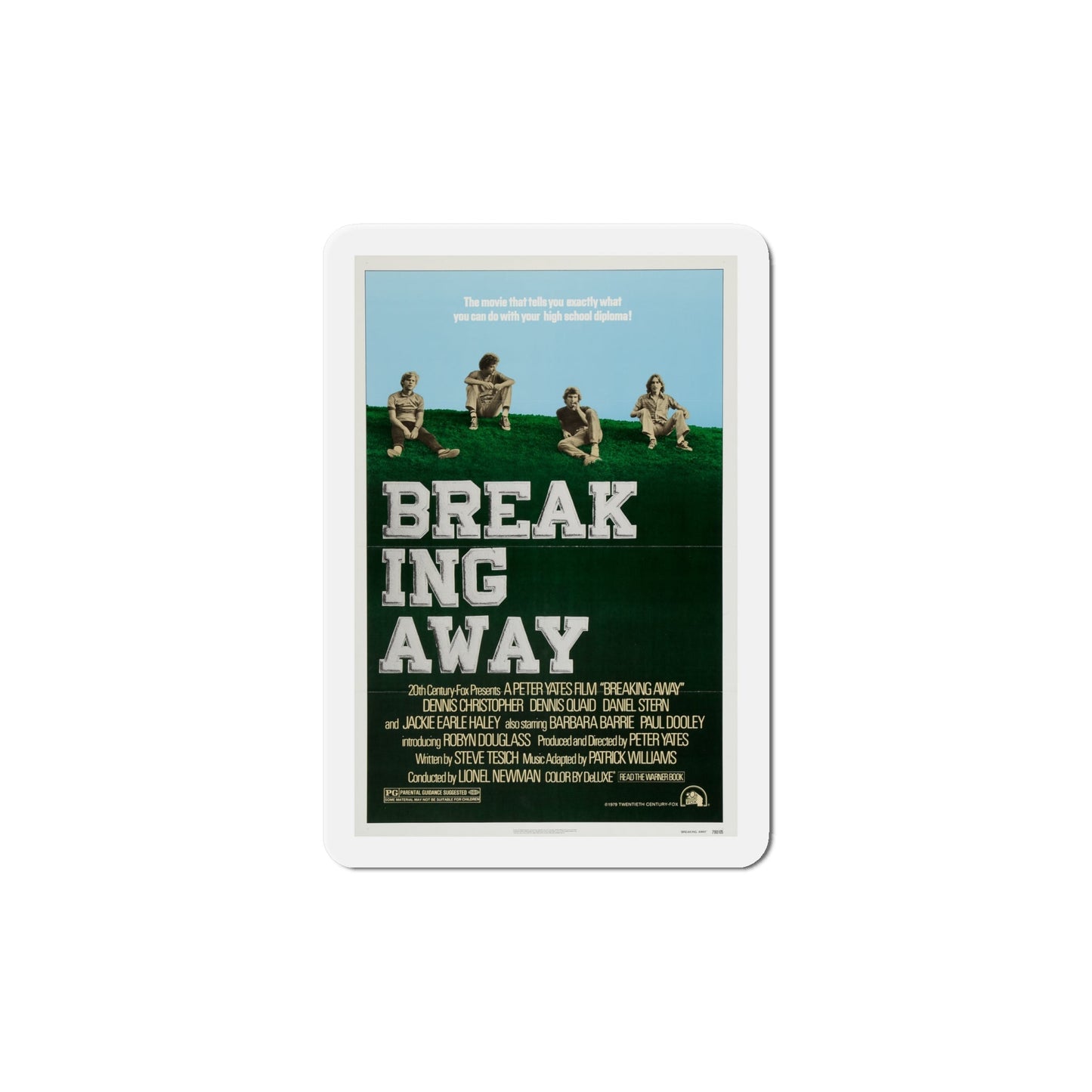 Breaking Away 1979 Movie Poster Die-Cut Magnet-6 Inch-The Sticker Space