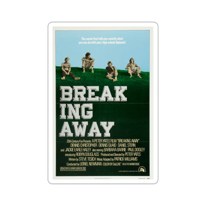 Breaking Away 1979 Movie Poster STICKER Vinyl Die-Cut Decal-2 Inch-The Sticker Space