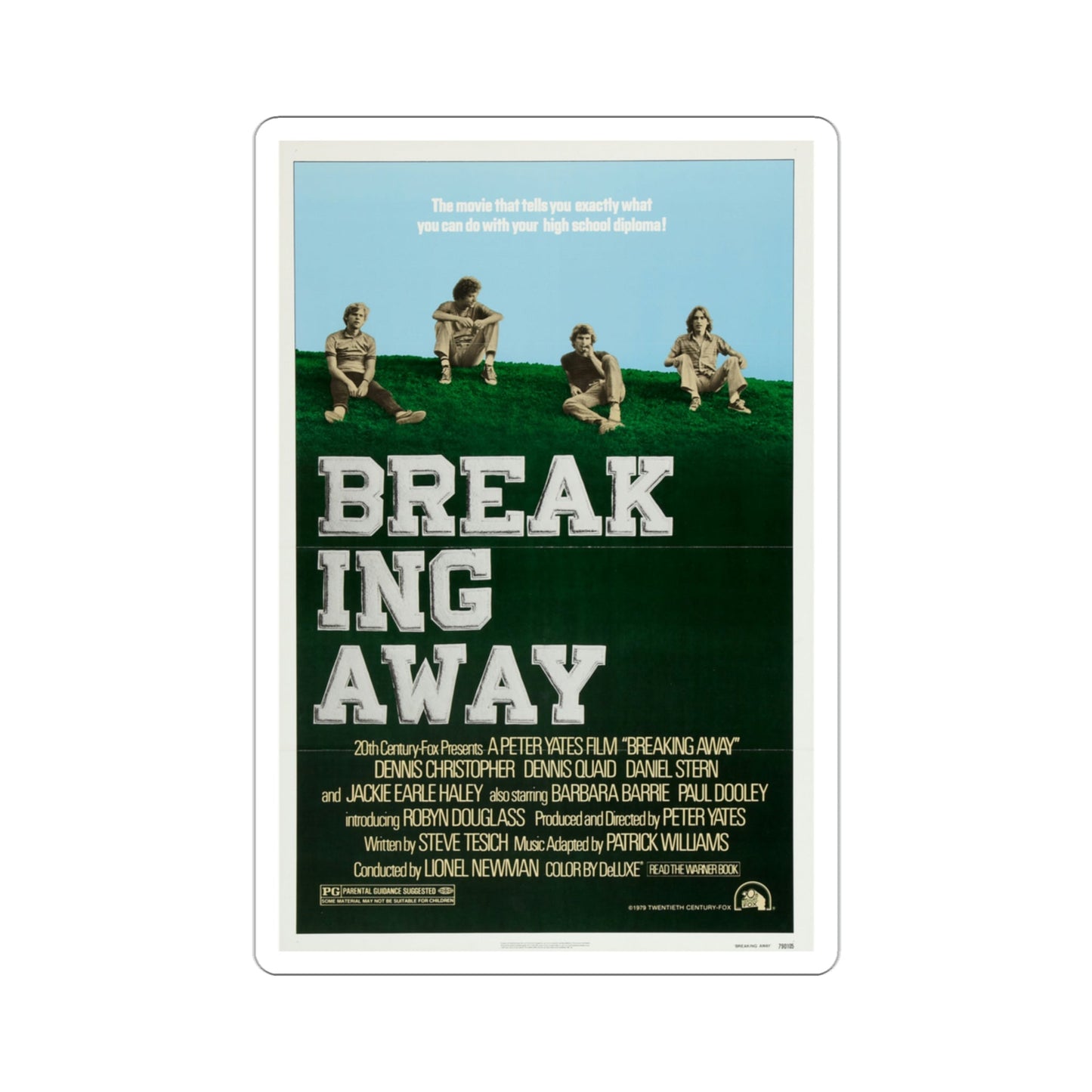 Breaking Away 1979 Movie Poster STICKER Vinyl Die-Cut Decal-3 Inch-The Sticker Space