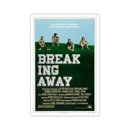 Breaking Away 1979 Movie Poster STICKER Vinyl Die-Cut Decal 6 Inch - The Sticker Space