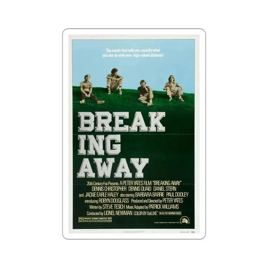 Breaking Away 1979 Movie Poster STICKER Vinyl Die-Cut Decal 6 Inch - The Sticker Space