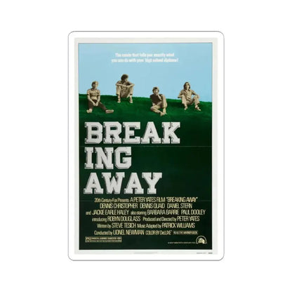 Breaking Away 1979 Movie Poster - STICKER Vinyl Kiss-Cut Decal 2 Inch White - The Sticker Space
