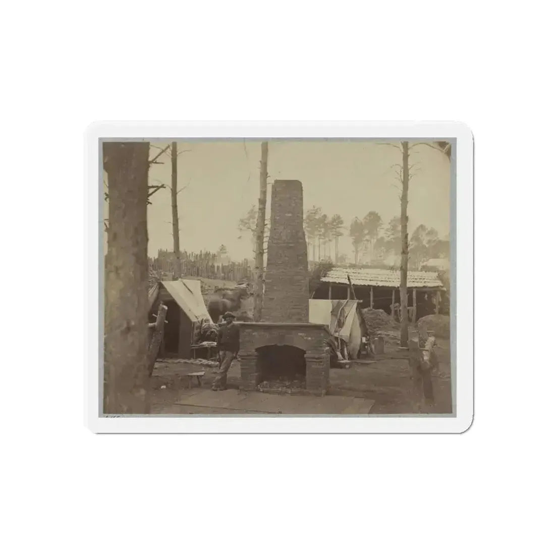 Breaking Camp, Brandy Station, Va. (U.S. Civil War) Refrigerator Magnet - The Sticker Space