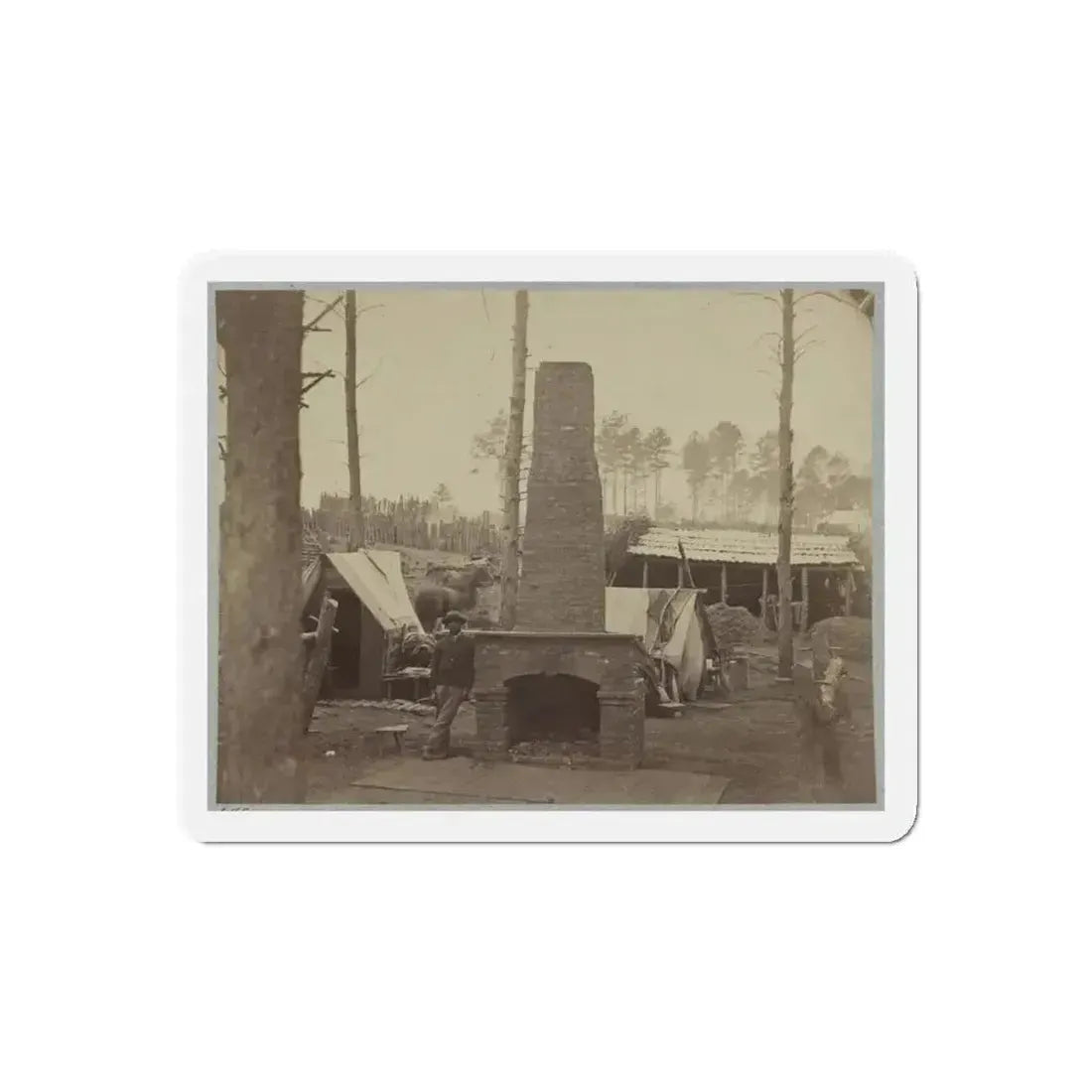Breaking Camp, Brandy Station, Va. (U.S. Civil War) Refrigerator Magnet - The Sticker Space