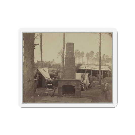 Breaking Camp, Brandy Station, Va. (U.S. Civil War) Refrigerator Magnet-2" x 2"-The Sticker Space