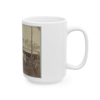 Breaking Camp, Brandy Station, Va. (U.S. Civil War) White Coffee Mug-The Sticker Space