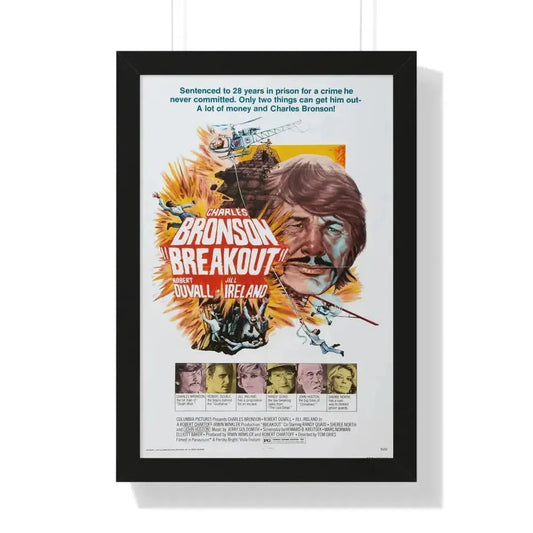 BREAKOUT 1975 - Framed Movie Poster 16″ x 24″ Black - The Sticker Space
