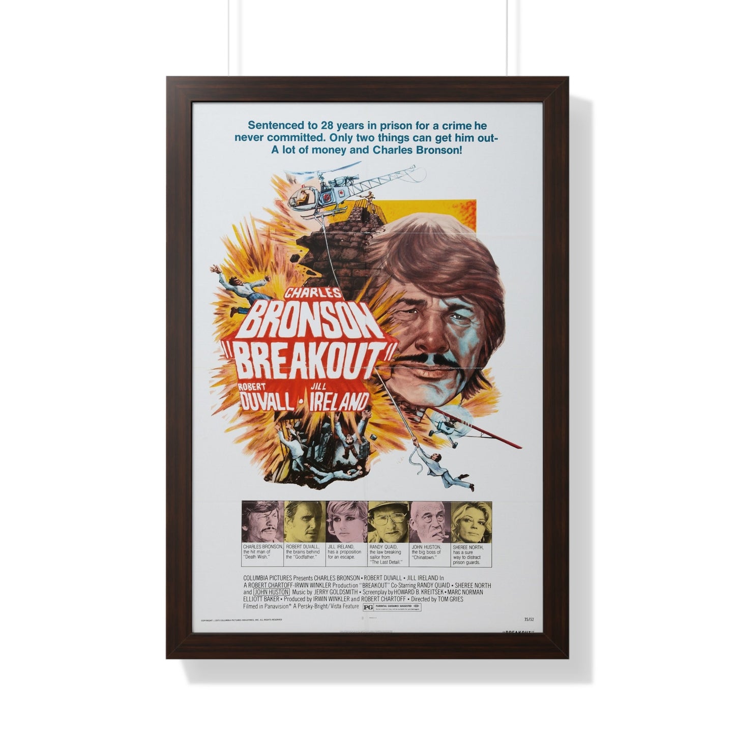 BREAKOUT 1975 - Framed Movie Poster-20" x 30"-The Sticker Space