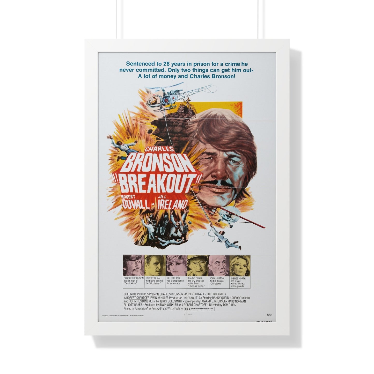 BREAKOUT 1975 - Framed Movie Poster-20" x 30"-The Sticker Space