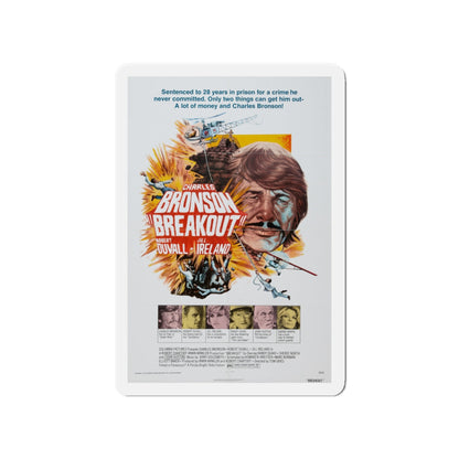 BREAKOUT 1975 Movie Poster - Die-Cut Magnet-4" x 4"-The Sticker Space