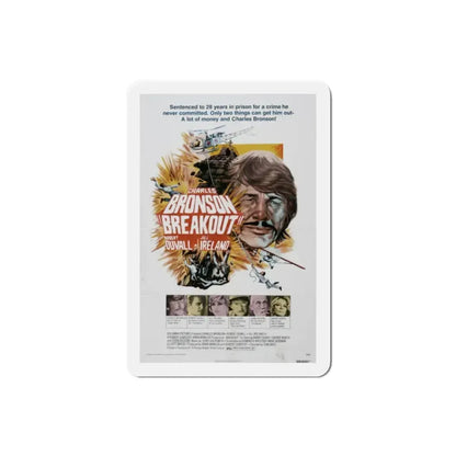 Breakout 1975 Movie Poster Refrigerator Magnet 2 Inch - The Sticker Space