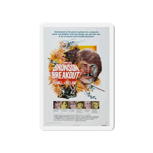 BREAKOUT 1975 Movie Poster - Refrigerator Magnet 6 Inch - The Sticker Space