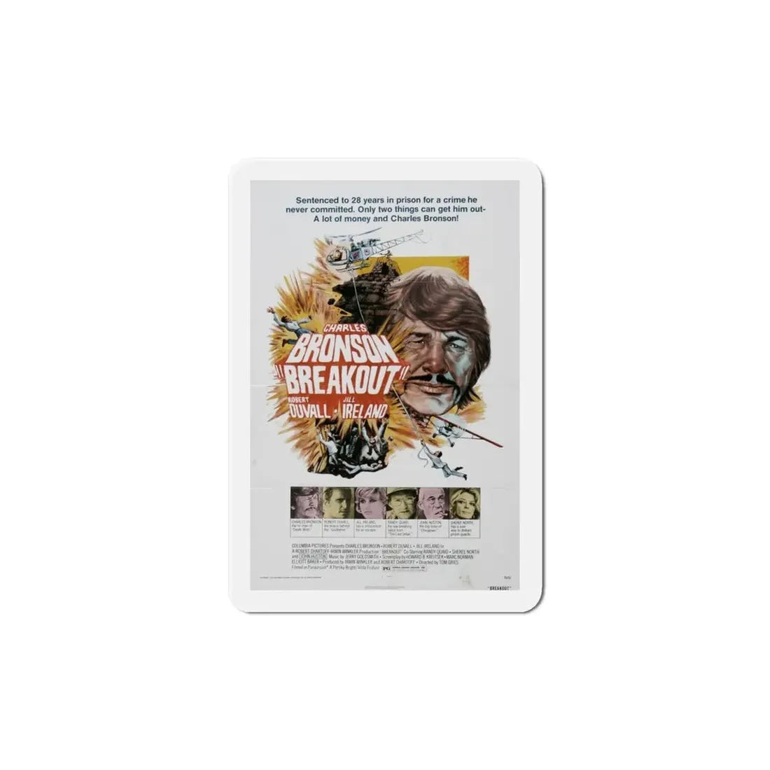 Breakout 1975 Movie Poster Refrigerator Magnet - The Sticker Space