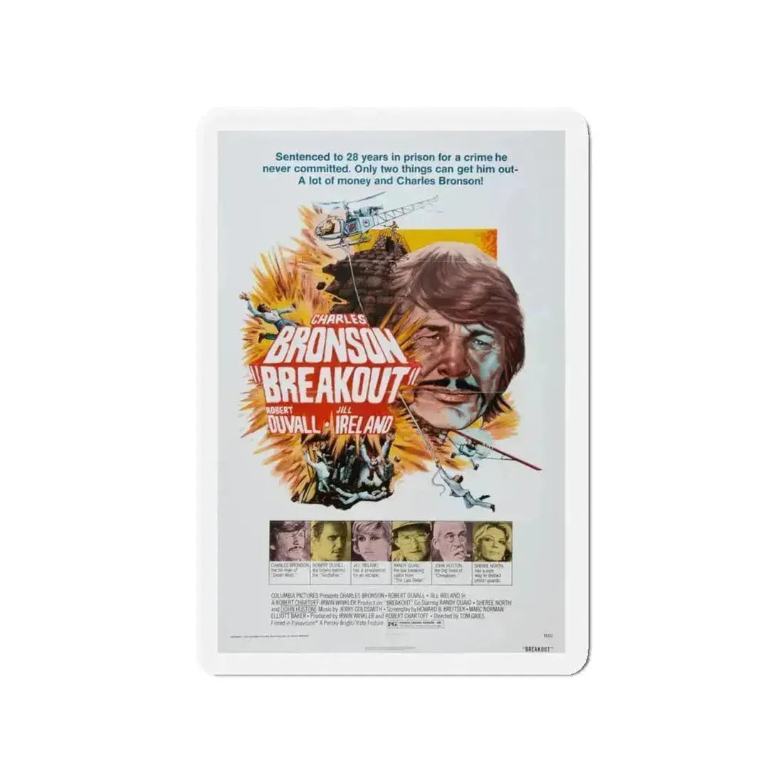 BREAKOUT 1975 Movie Poster - Refrigerator Magnet - The Sticker Space