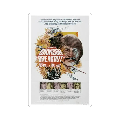 Breakout 1975 Movie Poster - STICKER Vinyl Kiss-Cut Decal 3 Inch White - The Sticker Space