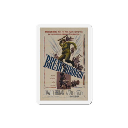 Breakthrough 1950 Movie Poster Die-Cut Magnet-3 Inch-The Sticker Space