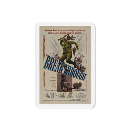 Breakthrough 1950 Movie Poster Refrigerator Magnet 2 Inch - The Sticker Space