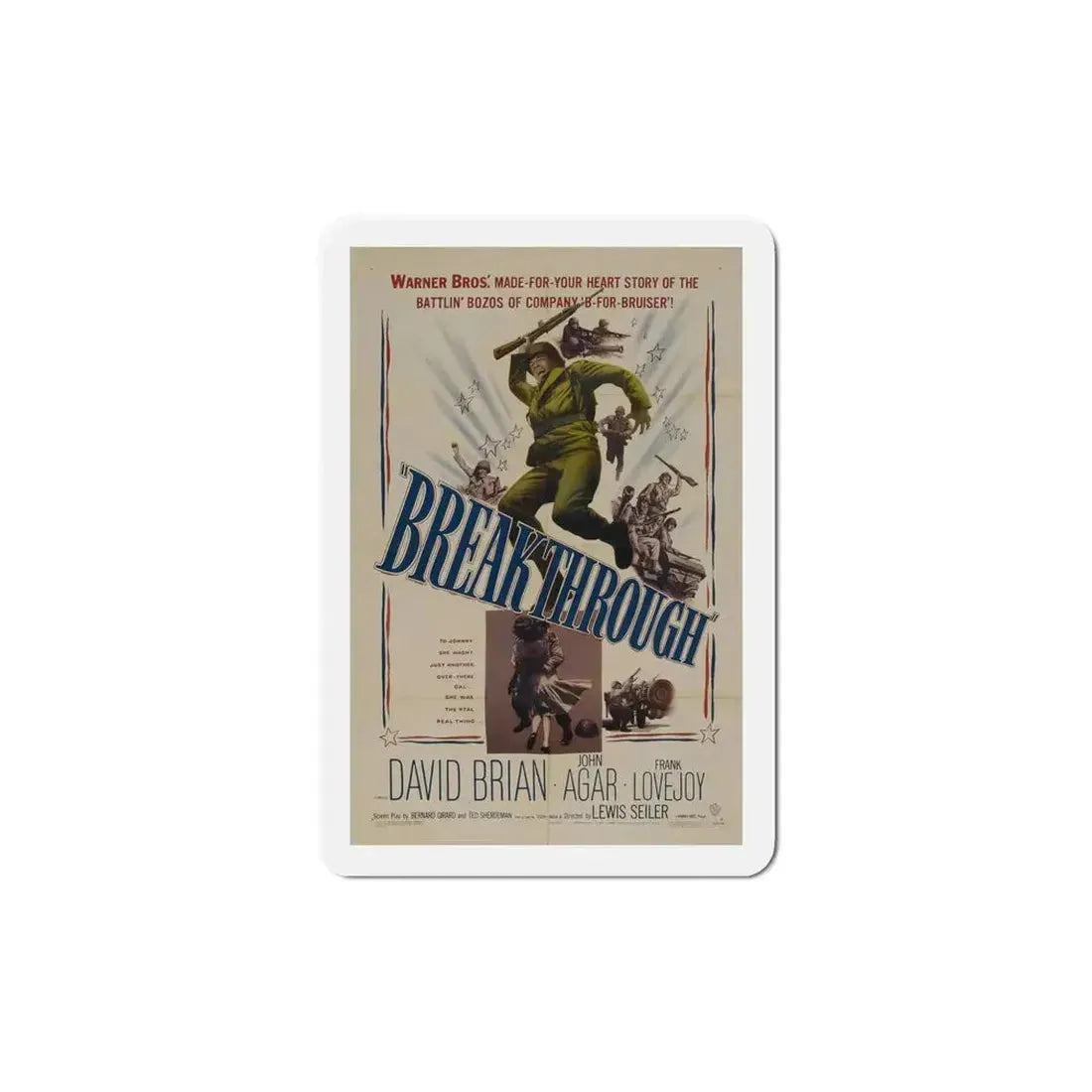Breakthrough 1950 Movie Poster Refrigerator Magnet - The Sticker Space