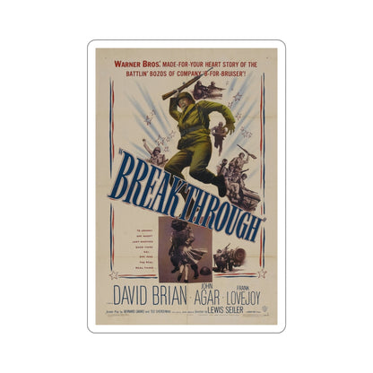 Breakthrough 1950 Movie Poster STICKER Vinyl Die-Cut Decal-4 Inch-The Sticker Space