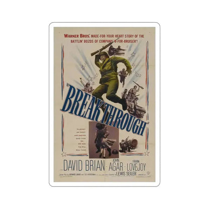 Breakthrough 1950 Movie Poster STICKER Vinyl Die-Cut Decal 5 Inch - The Sticker Space