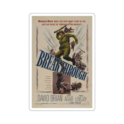 Breakthrough 1950 Movie Poster STICKER Vinyl Die-Cut Decal 6 Inch - The Sticker Space
