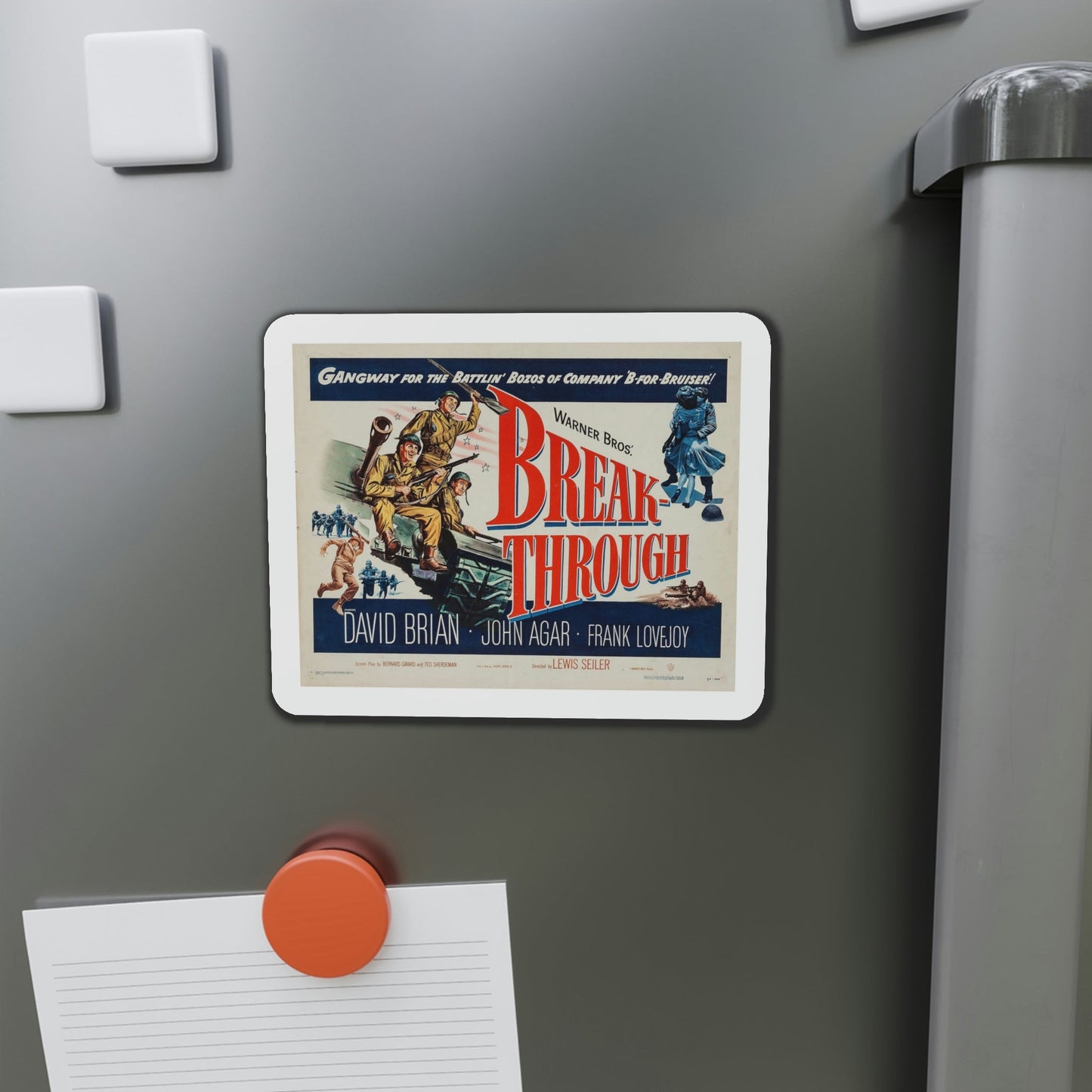 Breakthrough 1950 v2 Movie Poster Die-Cut Magnet-The Sticker Space