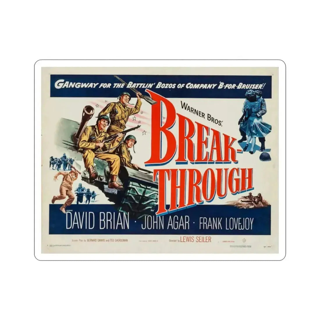 Breakthrough 1950 v2 Movie Poster STICKER Vinyl Die-Cut Decal - The Sticker Space