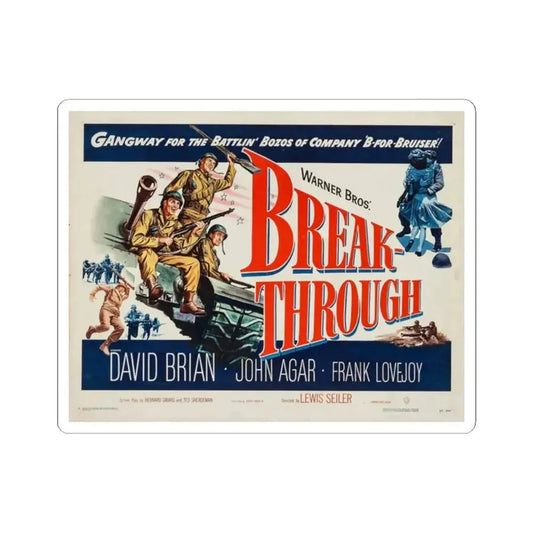 Breakthrough 1950 v2 Movie Poster - STICKER Vinyl Kiss-Cut Decal 2 Inch White - The Sticker Space