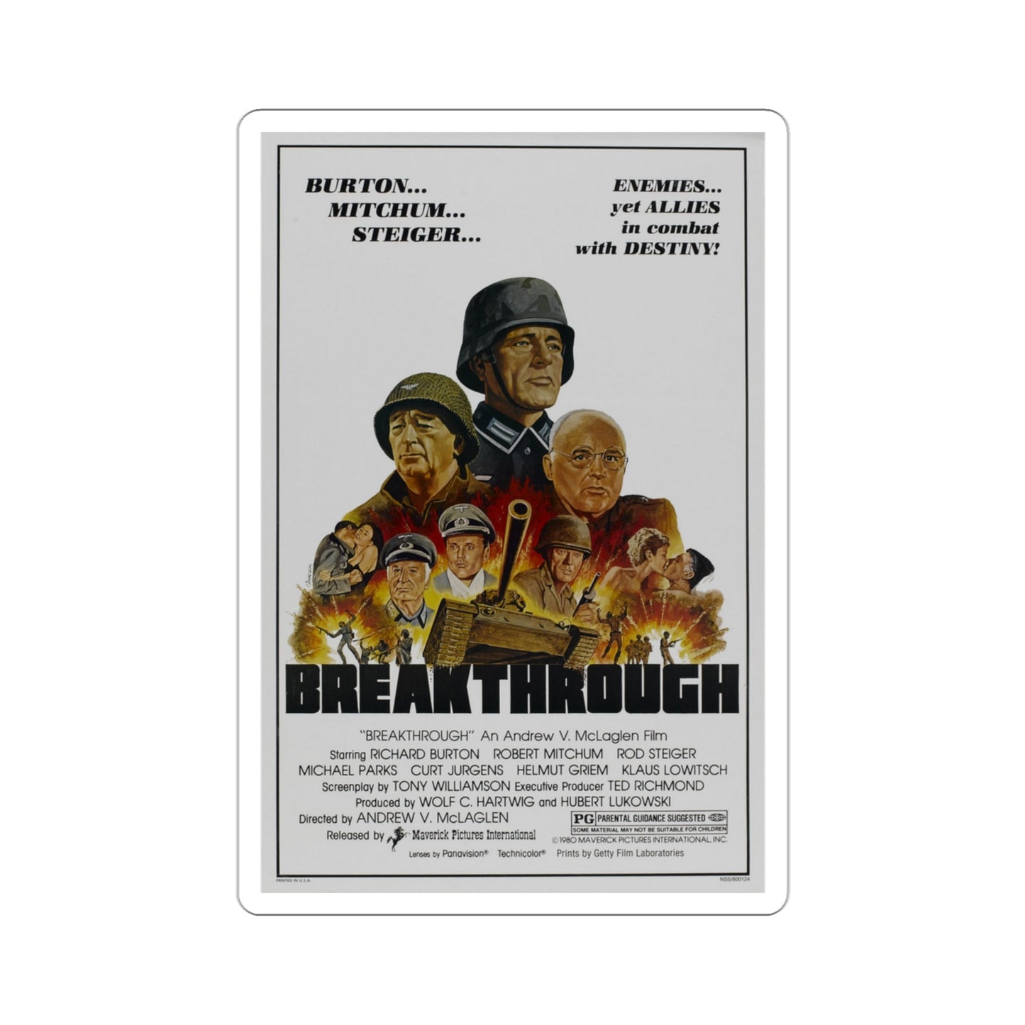 Breakthrough 1981 Movie Poster STICKER Vinyl Die-Cut Decal-3 Inch-The Sticker Space