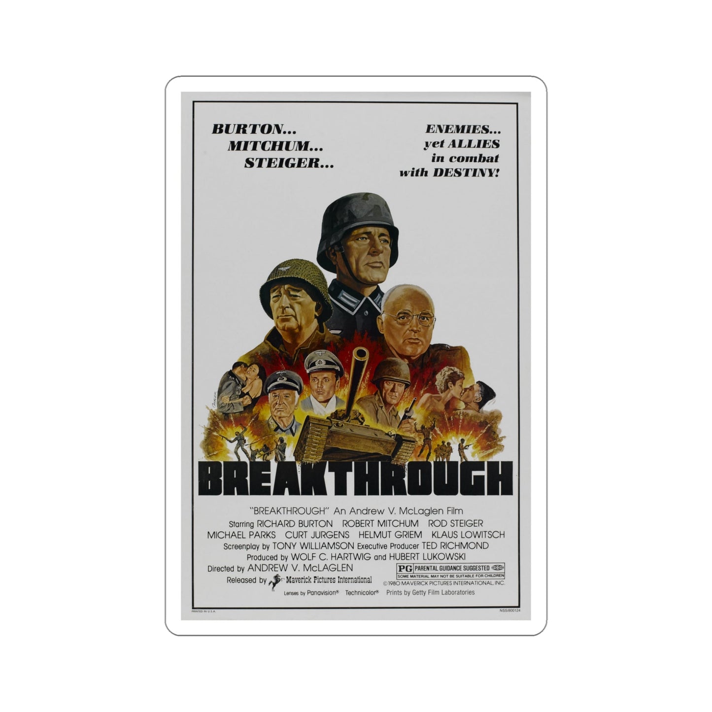 Breakthrough 1981 Movie Poster STICKER Vinyl Die-Cut Decal-5 Inch-The Sticker Space