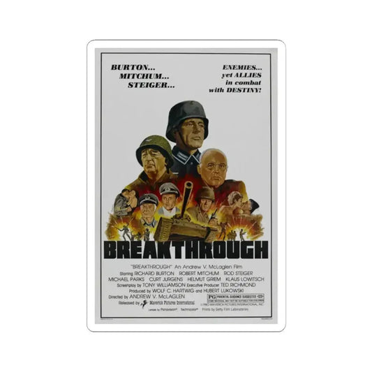 Breakthrough 1981 Movie Poster - STICKER Vinyl Kiss-Cut Decal 2 Inch White - The Sticker Space