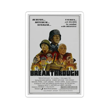 Breakthrough 1981 Movie Poster - STICKER Vinyl Kiss-Cut Decal 4 Inch White - The Sticker Space