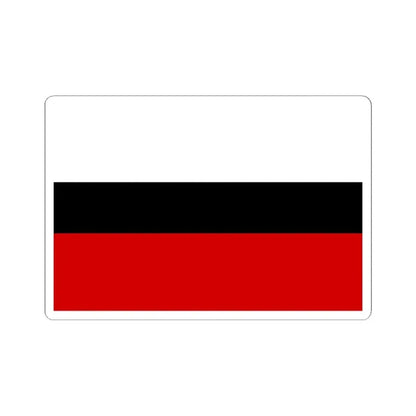 Bredene vlag (Belgium) STICKER Vinyl Kiss-Cut Decal 4 Inch White - The Sticker Space