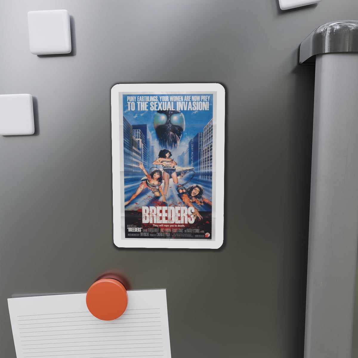 BREEDERS (RETRO) 1986 Movie Poster - Die-Cut Magnet-The Sticker Space