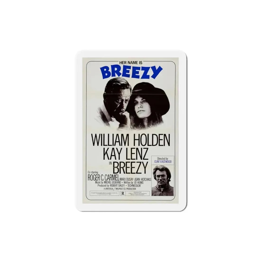 Breezy 1973 Movie Poster Refrigerator Magnet 3 Inch - The Sticker Space